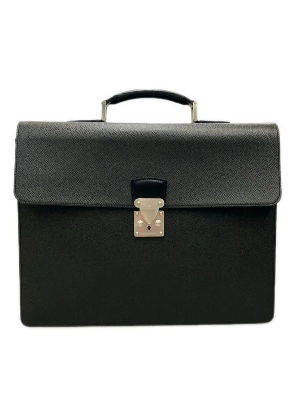 Louis Vuitton Business Briefcase Serviette Moss Edge Coat Taiga